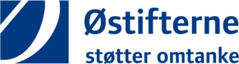Fonden Østifternes logo i blå farver: Østifterne støtter omtanke