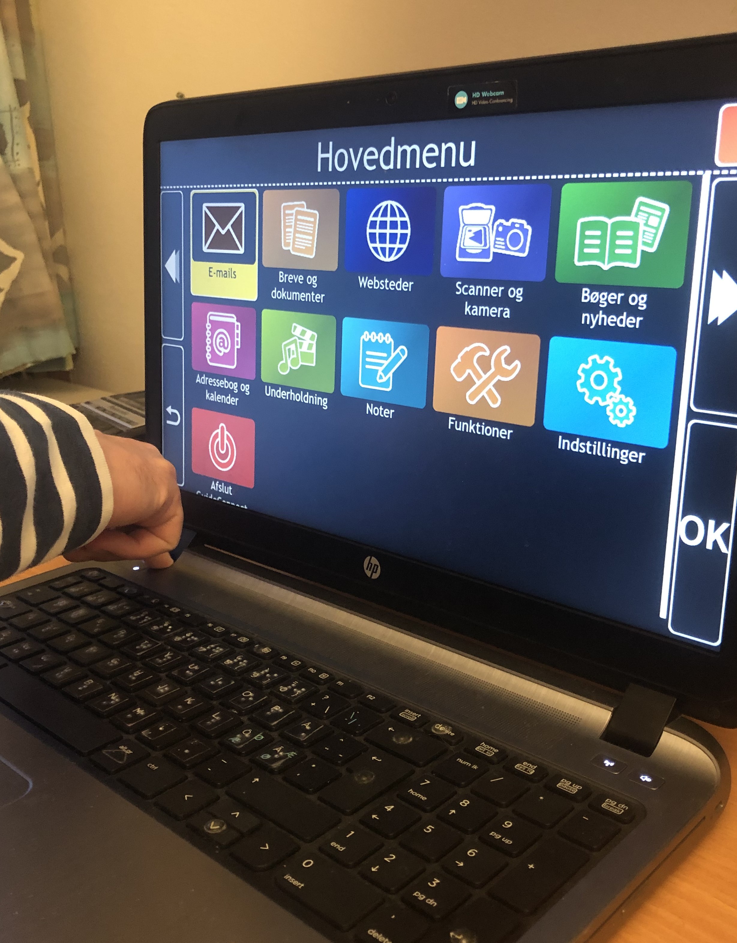 Dolphin Guide Connects hovedmenu