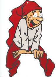 Glad og grinende nisse
