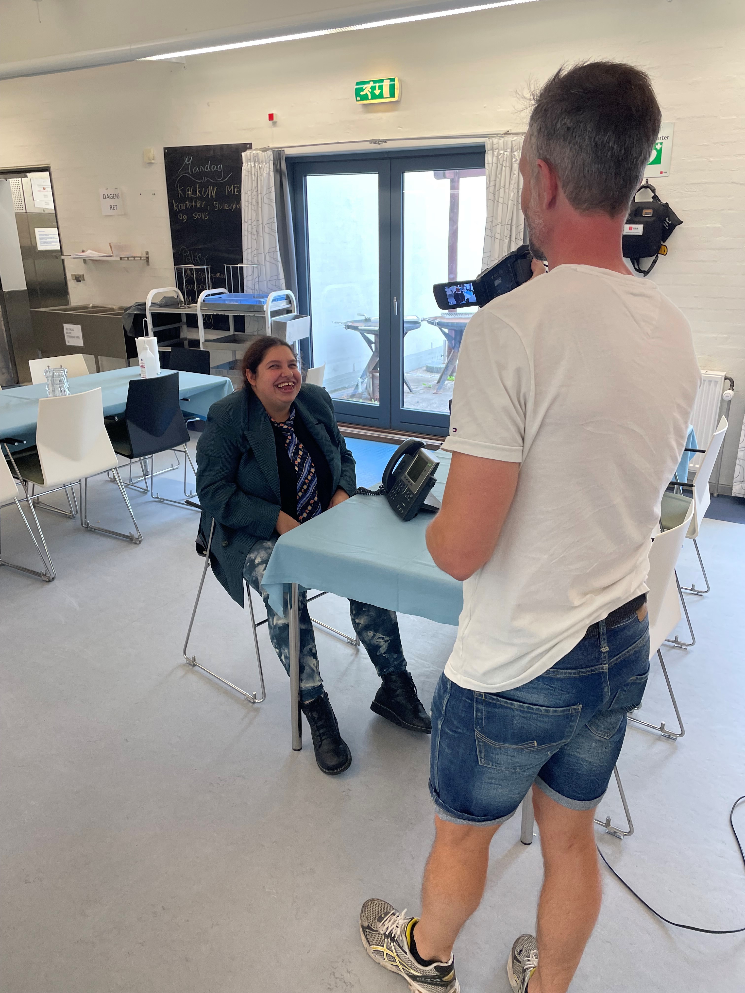 Lydteater-holdet optager nye scener til filmen.