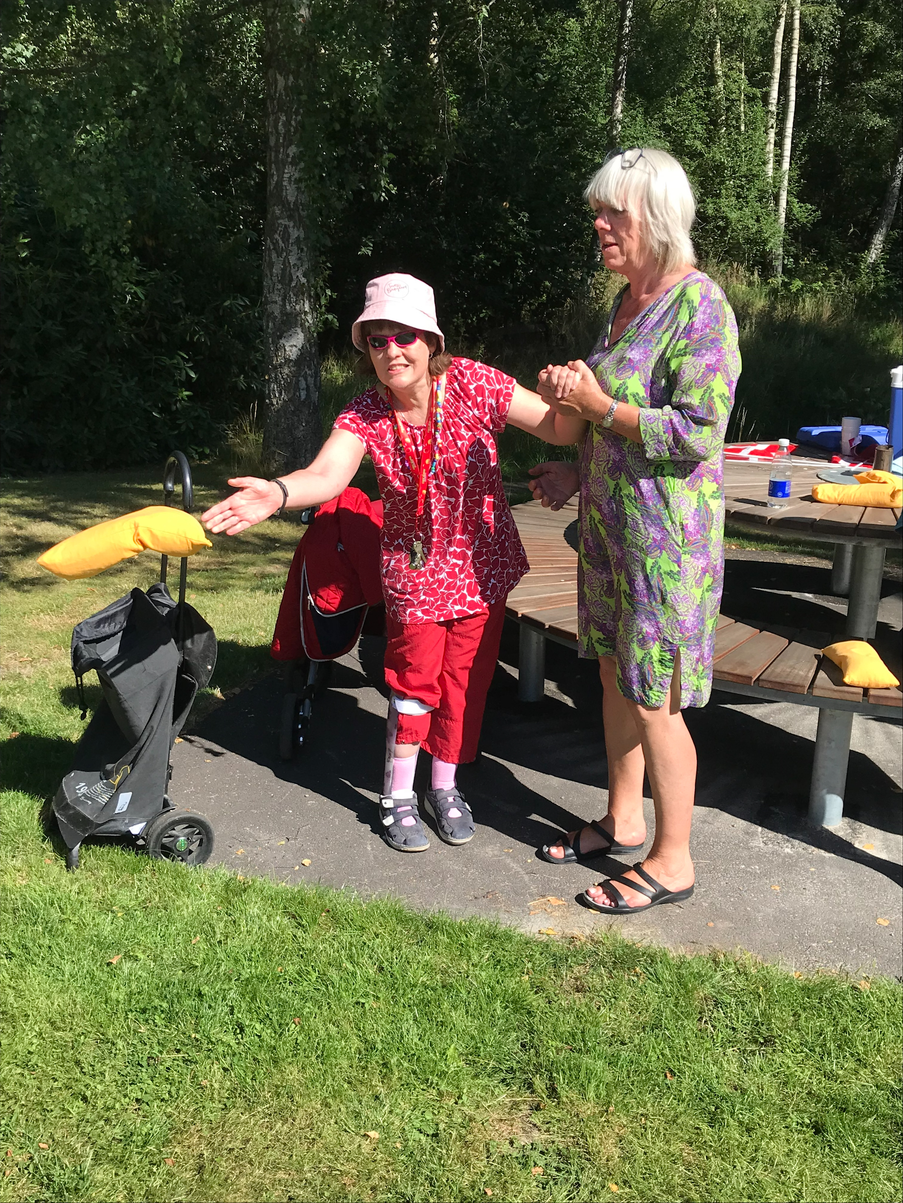 Berit i disciplinen længdekast. 